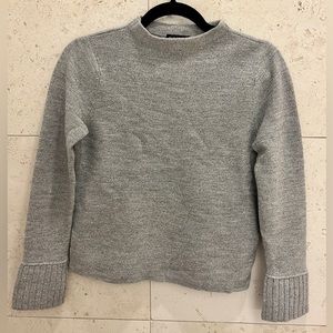 CLub Monaco Grey Melange Sweater 100% Merino Wool